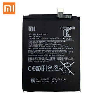 Orginaal Xiao mi BN47 4000mAh Aku Xiaomi Redmi 6 Pro / Mi A2 Lite Kõrge Kvaliteediga Telefoni Varu Patareid