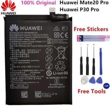 Originaal Akut HB486486ECW Jaoks Huawei Huawei P30 Pro Mate20 Pro Mate 20 Pro Tõeline Telefoni Aku 4200mAh+Tööriistad