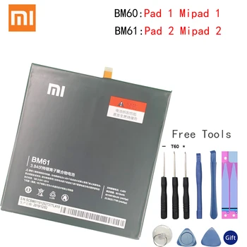 Originaal Xiaomi BM60 BM61 Aku Xiaomi Pad 1 Pad 2 Mipad Mipad 1 A0101 6520mAh Xiao Mi Tablett Asendamine Aku