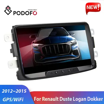Podofo 2Din Android autoraadio Auto Multimeedia Mängija, GPS, Wifi, 2 DIN Autoradio Jaoks Renault Sandero Duste Logan Dokker Auto Stereo