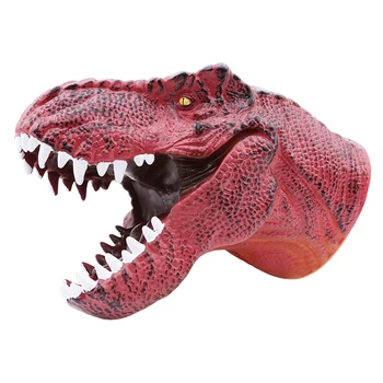 Realistlik Dinosaurus Arvandmed Kätt Nukkude Kindad Pehmest Vinüül -, Kummi Loomade Hai Lehm Pea Action Sõrme Dinosaurus Mudel Mänguasjad