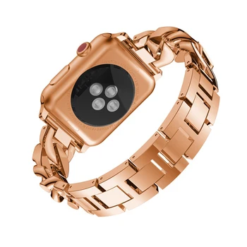 Rihm Apple Watch band 44mm 40mm iwatch bänd 42mm 38mm Diamond roostevabast terasest käevõru apple kella 6-SE 5 4 3 2 1 44 mm