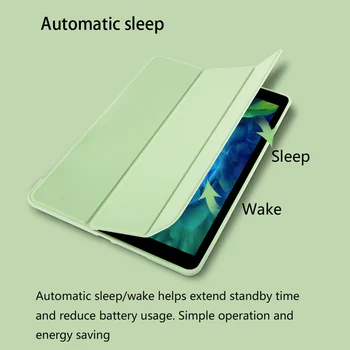 Roheline Mesilaste puhul iPad 7. ja 8. Põlvkonna Juhul Auto Wake UP for iPad Pro 11 2020 Juhul iPad Mini 1 2 3 Kohtuasjas