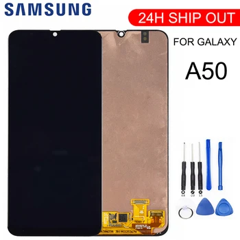 Samsung Galaxy A50 SM-A505FN/DS A505F/DS A505 LCD Ekraan Puutetundlik Digitizer paigaldus Raam Samsung A50 lcd