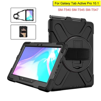 Samsung Galaxy Tab Aktiivne Pro 10.1 SM-T540 T545 T547 Raskeveokite Armor Käsi õlarihm Juhul Kid Põrutuskindel Kate Seista
