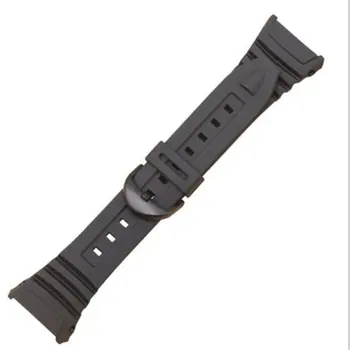 Silikoon Watch Band Roostevabast Terasest Pin-Luku Watchband jaoks Casio W-96H Sport Meeste ja Naiste Rihm Käevõrud