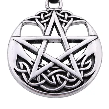 Skyrim 5tk Wiccan Pentagramm Vintage Pentagramm Ripats Amulett Võlusid Meeste Ehted Tarvikud Tegemine