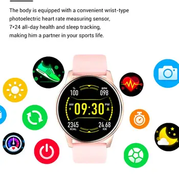 Smart Watch Naiste Pedometer Südame Löögisageduse Smartwatch Vererõhku Jälgida Veekindel Kellad Meestele Kõne Meelde Tuletada, Toetab Telefon
