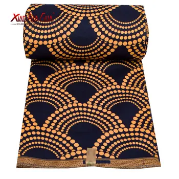 Tasuta kohaletoimetamine Ankara Aafrika Vaha Tõeline Reaalne Vaha Polyester Sewing Kleit Materjal 6yards/Üks Tükki FP6390