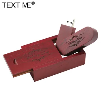 TEKST MULLE Tasuta Printida LOGO puidust + Kast Sabre USB flash drive 8GB 16GB 32GB 64GB 4GB USB 2.0 pen drive mälu pendrive