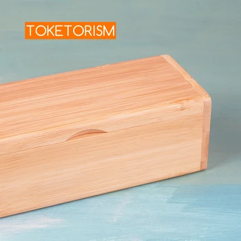 Toketorism naturaalsest puidust prillid kast käsitsi valmistatud kõva bambusest karp päikeseprillid