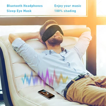 Traadita Bluetooth-Eyemask Laetav Kõrvaklapid Magab Silmade Mask 5.0 Bluetooth Pehme Kõrvaklapid Toetada Magada Mask