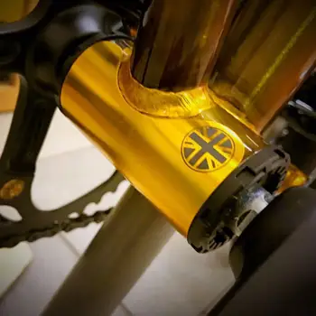 TWTOPSE Bike Kaitsevarustus Brompton Kokkuklapitavad Jalgratta keskjooksu Alumiinium Protector Valvur, Kaitsja Pad Tarvik