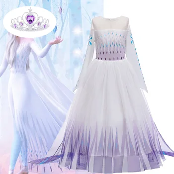 Tüdrukud Dress Cosplay Elsa Printsess Kleit Lapsed Elegantne Kleidid Tüdrukute Pits Karneval Pool Kleit Laste Rõivad 8 9 10 12 Aasta