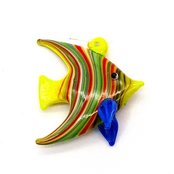 Ujuvad Klaasist Mull troopiliste Kalade Ornament kääbus mere loomade figuriin koju Akvaariumi kala tank decor Tarvikud kunsti Ripats
