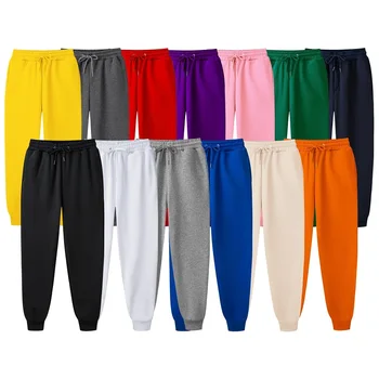 Uus Meeste Joggers Sweatpants Meeste Ja Naiste Brändi Mens Solid Color Lihtne Slim Püksid Looduses Kevadel Vabaaja Püksid Mees 13 Värvid