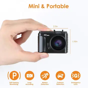 Vantrue N1 Pro Kriips Cam Recoder Mini Car DVR Kaamera 1080P Video Recorder Öise Nägemise Parkimine Mode G-Sensor Kokkupõrke Avastamise