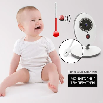 VB605 2,4-tolline Traadita Baby Monitor Elektrooniline Beebi Video 2 Way Audio Kaamera Lapsehoidja Öise Nägemise Temperatuuri Jälgida, Uus Anpwoo