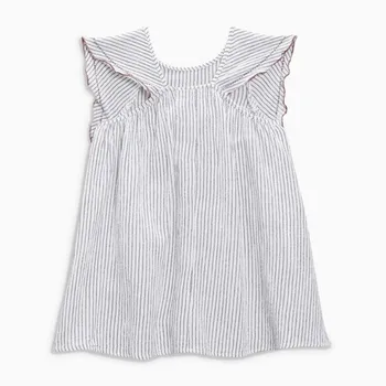Vähe maven 2020 uued suve beebi tüdrukute riided brändi kleit kids puuvillased triibulised lühikesed varrukad mood kleidid S0711