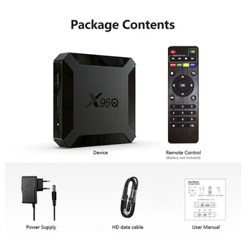 X96Q Smart TV BOX Ja roid 10.0 Allwinner H313 Quad Core 2GB 16GB 4K Set-Top Box