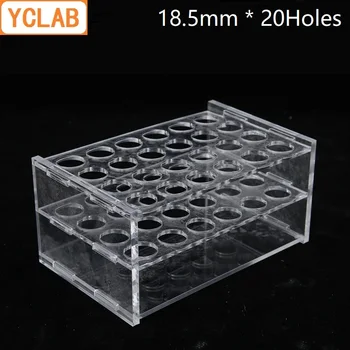 YCLAB 18,5 mm * 20Holes Katseklaasi Hammas Akrüül Orgaaniline Klaas PMMA polümetüülmetakrülaat Labware