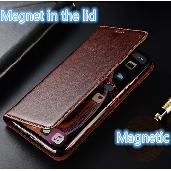 Äri Hull Hobune Ehtne Nahk Magnet Telefoni Puhul Kaardi Valdaja Motorola Moto Z Play/Motorola Moto Z XT1650 Flip Case