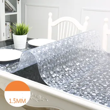 1,5 mm paksune pvc tabel lapiga laudlina pehme klaas kristall juhatuse PVC Tablemat Veekindel Oilproof Köök, Söögituba taldrikualus Pad