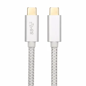 1 Meter USB-3.1 (Gen 2) C-Tüüpi Mees, et Mees Nailonist Punutud kullatud Kiire Laadimine & Data Sync USB-C Kaabel või Nöör