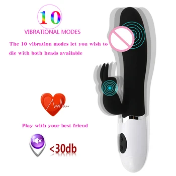 10 Speed G Spot Dildo Küülik Vibratsiooni Silikoon Veekindel Naiste Tupe Ja Kliitori Massager Masturbatsioon Sugu Mänguasjad, Naiste