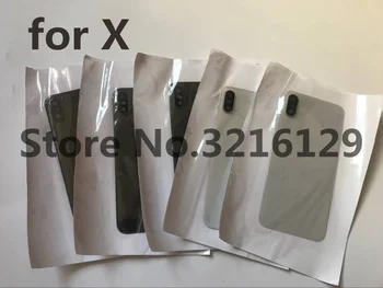 10tk Originaal iPhone 8 8plus X-XR, XS max Tagasi Patarei Kaane Taga Klaas Eluaseme Puhul Kaamera Repaor Asendamine Osa