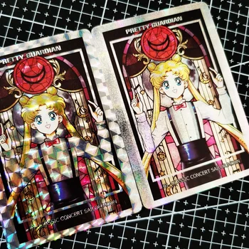 10tk/set Sailor Moon Reljeef Reljeef Protsessi Kontserdi Plakat Hobi Kollektsiooni Mäng Anime Kogumise Kaardid Sexy Girls