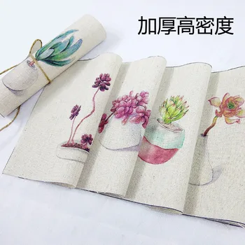 15*15cm mahlakas taim muster DIY Käsitsi valmistatud Lapitekk Puuvilla, Linase riide Küljest värvitud riie Digitaalse trükitud kangast õmblemise Tekk