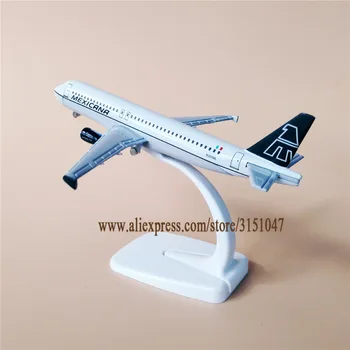 16cm Sulam, Metall Õhu MEXICANA A320 Airlines Lennuk Mudel Airbus 320 Airways Lennuk Mudel Seista Õhusõiduki Lapsed Kingitusi