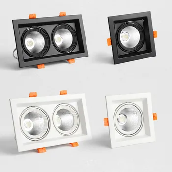 1tk COB LED Allvalgustid 10w 20w Pinnale Paigaldatud reguleeritav, LED Lae Lambid Spot Light square Rotatsiooni LED Downlights