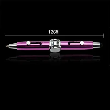 1tk Fidget Pen Täiskasvanud Vurr Mänguasjad koos LED-Valguse Käes Top Spiraalrattad Sõrme Stress Relief Mänguasjad Stundent Lapsed Kuma Pimedas