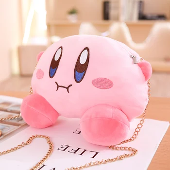 1tk Kawaii Star Kirby -, Plüüš-Mänguasi Messenger Bag Suffted Tasku Müntide Rahakott Tüdrukute Kingitus