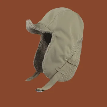 2020. aasta Mood Esmaklassilist Talvel Unisex Täiskasvanute Puuvill push Polar Fliis Kõrvaklapp Beanie Müts Custom Logo Kapoti Mütsid