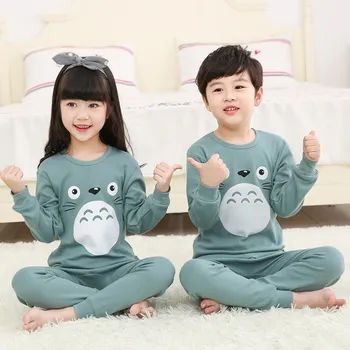 2020. Aasta Sügis-Talvel Laste Pidžaama Pikk Varrukas Cartoon Kids Sleepwear Puuvillased Pidžaamad Tüdrukutele Poiss Pijamas Beebi Tüdruku Riided Sobivad