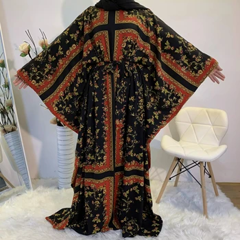 2020 Latest Kõrge Kvaliteediga Abaya Moslemi Naiste Elegantne Mood Kampsun, Trükitud Dubai Kimono Ilus Moslemid Islami Abayas