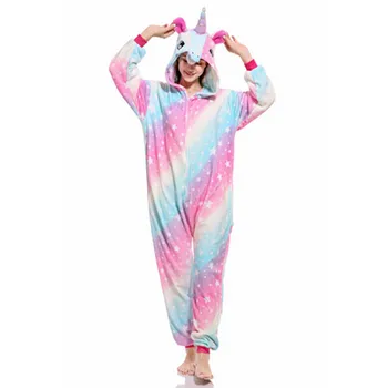 2020 Uute Loomade Pajama Komplekti Unisex Täiskasvanud Naiste Pyjama Ükssarvik Pidžaama Pidžaama Christmas Homewear Kapuutsiga Panda Koala Tiiger