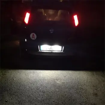 2x18SMD LED Litsentsi Number Plate Light lambid Sobivad Alfa Romeo 147 156 159 166 Brera MiTo GT Spider 939 vigadeta