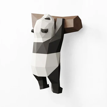 3 Tüüpi Panda paber 3D DIY materjali käsitsi loominguline Pool Masquerade show rekvisiidid armas tõusulaine Dekoratiivsed Mänguasjad Lastele kingitused