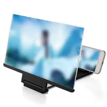 3D ekraani mobiiltelefoni võimendi 12 tolline HD video luup projektor Praktiline kaasaskantavad projektorid