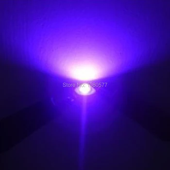 3W UV-High Power LED Chip SMD Kerge Helmed Ultra Violet 365nm 385nm 395nm 400nm 405nm 420nm Puhul, Tõmbamisega Valgusti Lamp