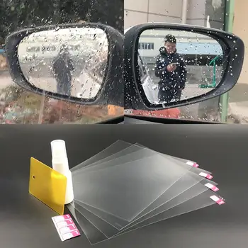 4-Lehed/Pack Hüdrofoobsed Auto Rearview Mirror Veekindel Veekindel Film Ohutu Sõidu Mugavuse Kriimustada-Vastupidavamad Kleebised