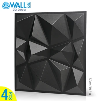 4 Töö 50x50 cm 3D seina paneeli seina kleebis dekoratiivsed elutuba 3D tapeet seinamaaling veekindel 3D seina kleebis vannituba köök