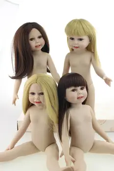45cm kogu Keha Vinüül bebe uuestisündinud Ameerika Nukud päris tüdruk elus silikoon baby doll mänguasjad lastele xmas kingitus