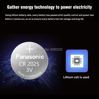 500PCS/palju PANASONIC Originaal CR2025 Nuppu Cell Battery 3V Liitium Patareid CR 2025 Vaadata Mänguasjad Arvuti Kalkulaator Kontrolli