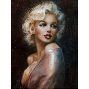 5D Diamond Maali Marilyn Monroe Full Ring Vaik DIY Tüdruk Teemant Tikandid Tuntud Star Pilt Rhinestone Home Decor
