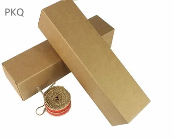 7x7x28cm Pikk pakendi karp jõupaber pudel pakendi karp Pudel, kosmeetikatoodete küünal paberi kasti veini pakendamine kasti pikk kinke